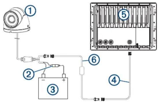 GARMIN GC 14 - Schéma d'installation - 1
