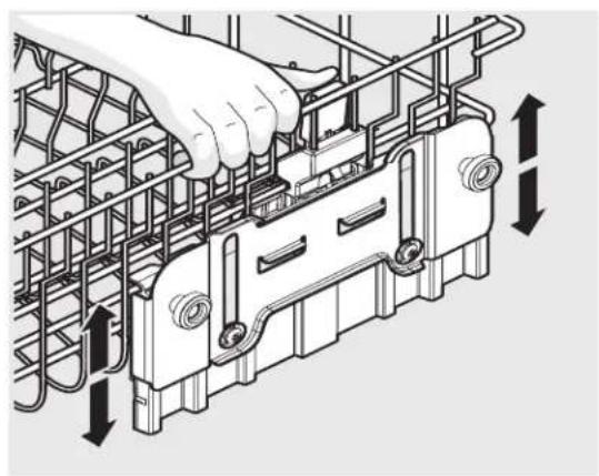 ELECTROLUX EIDW6305GW - AJUSTE DE LA ALTURA DE LA CANASTILLA - 1