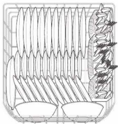 ELECTROLUX EIDW5705PB - CHARGEMENT DU PANIER INFÉRIEUR - 1