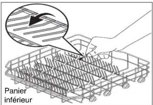 ELECTROLUX E24ID74QPS - Dents repliables Panier supérieur - 3