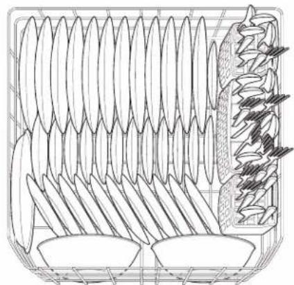 ELECTROLUX EIDW5705PS - Loading the Bottom Rack - 2