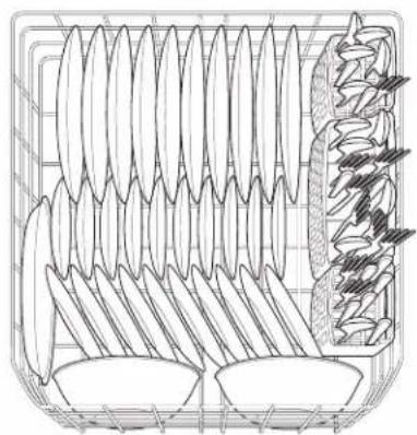 ELECTROLUX EIDW5705PW - CHARGEMENT DU PANIER INFÉRIEUR - 1