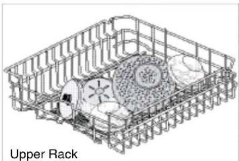 ELECTROLUX EI24ID30QW - Fold-down Tines Upper Rack - 1