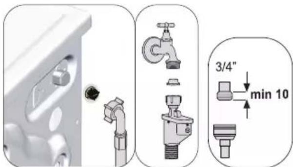 GRUNDIG GWI 48440 R - Cleaning the water intake filters - 1