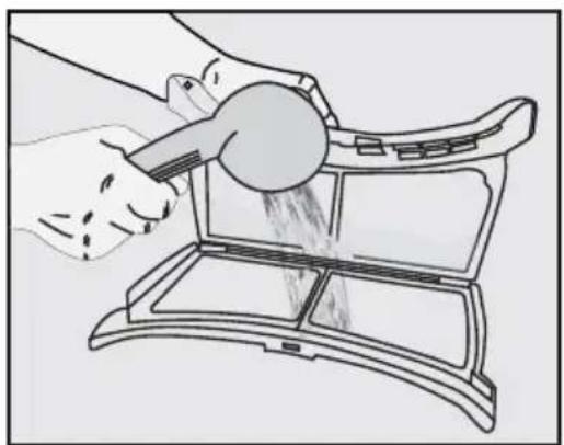 GRUNDIG GTN 38250 - Nettoyage du filtre à peluche / Surface intérieure de la porte de chargement - 5