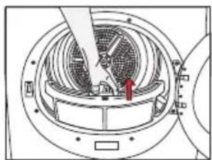 GRUNDIG GTN 38112 G - Nettoyage du filtre à peluche / Surface intérieure de la porte de chargement - 4