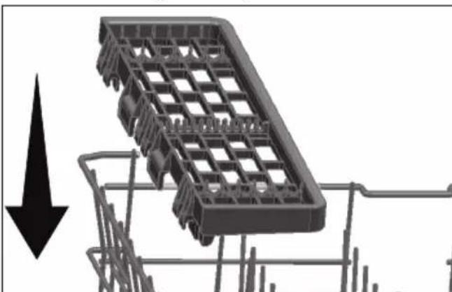 GRUNDIG GSV 4E820 - Support multifonction du panier supérieur - 3