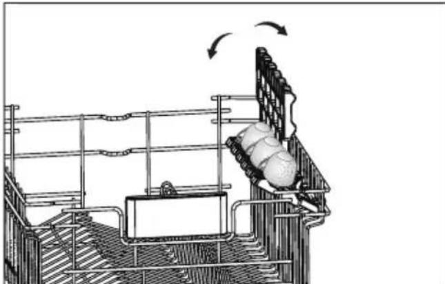 GRUNDIG GSV 4E820 - Support du panier supérieur - 1