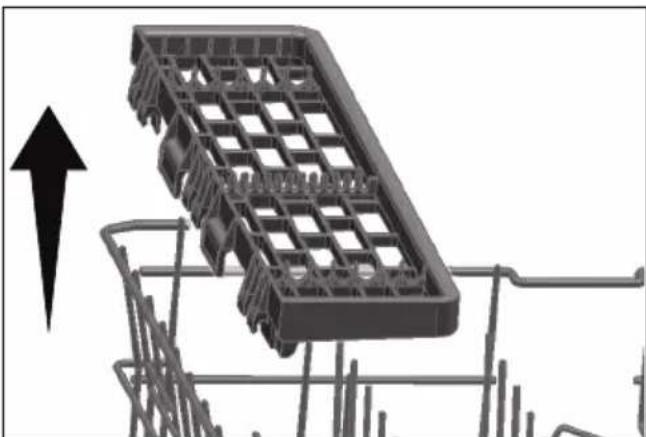 GRUNDIG GSV 4E820 - Support multifonction du panier supérieur - 2