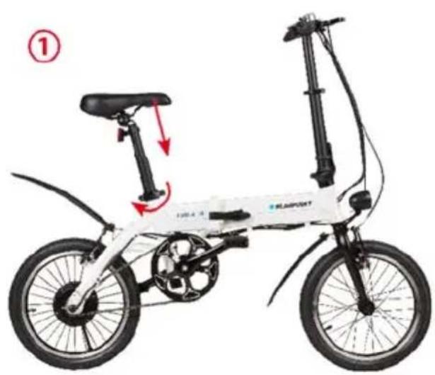 BLAUPUNKT FRIDA 500 - SÅ HÄR FÄLLER DU IHOP CYKELN - 1