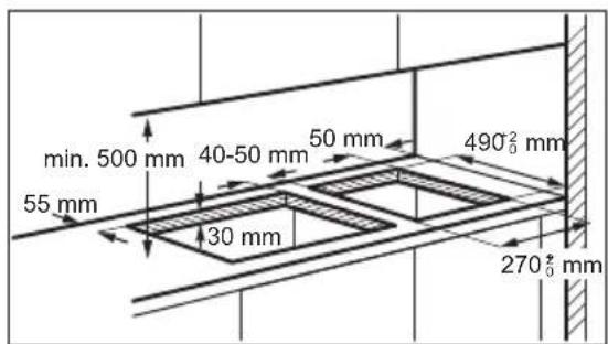 ZANUSSI ZHRN383K - Installatie van meer dan een kookplaat - 1