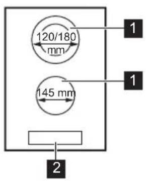 ZANUSSI ZHRN383K - Agencement des zones de cuisson - 1