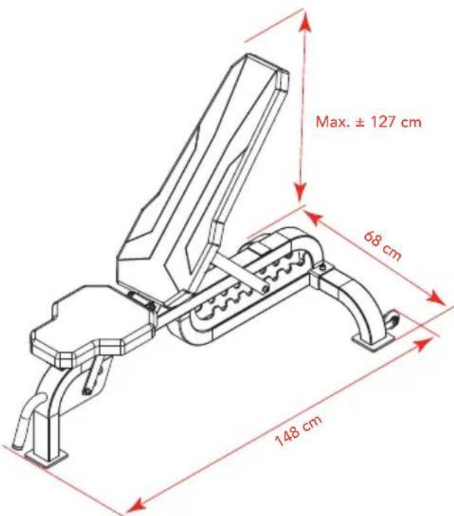 Max. ± 127 cm 68 cm 148 cm