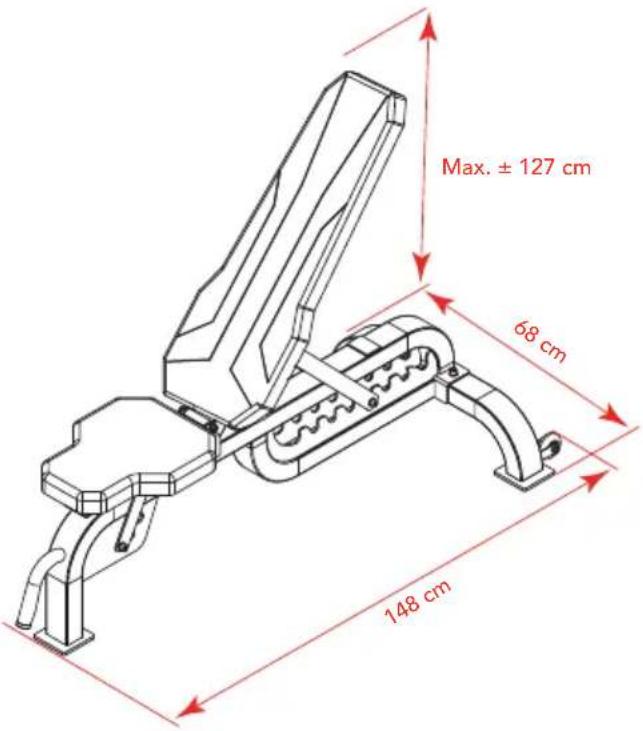 Max. ± 127 cm 68 cm 148 cm