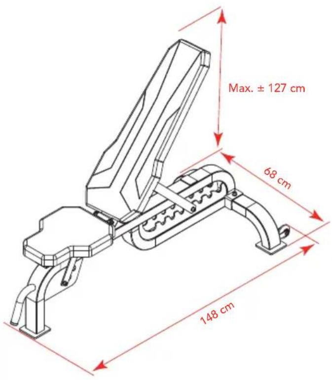 Max. ± 127 cm 68 cm 148 cm