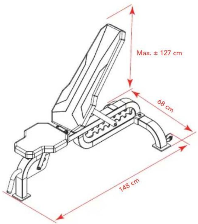 Max. ± 127 cm 68 cm 148 cm