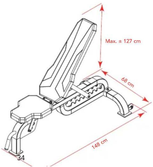 Max. ± 127 cm 68 cm 148 cm 34