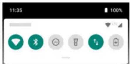 MOTOROLA Moto E7I Power - Ouverture des paramètres rapides - 1