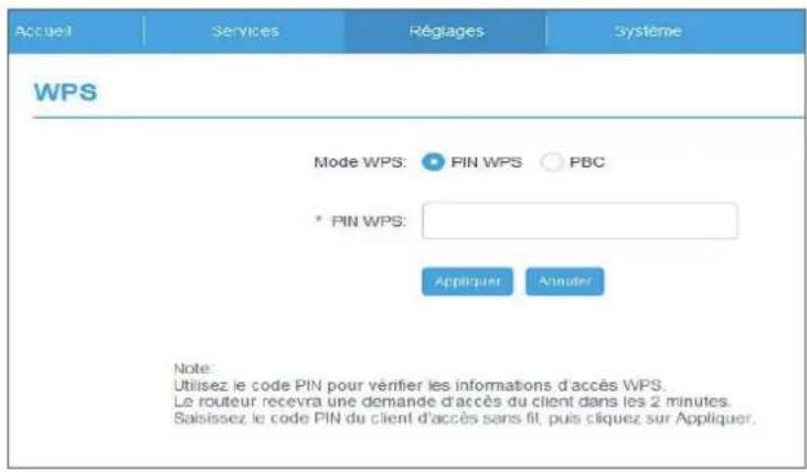 ALCATEL Linkhub HH40 - Option 2 : Touche WPS - 1