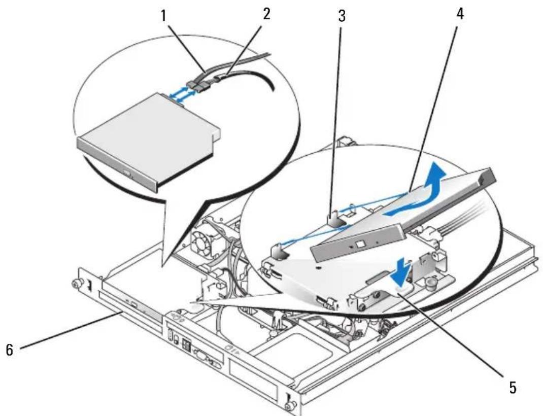 DELL PowerEdge R200 - Extracción de launidad optica - 2