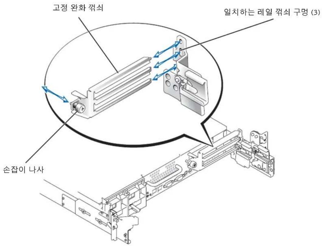DELL PowerEdge 2650 - SCSI 케이블 고정 완화 꺼쇠 설치 - 1