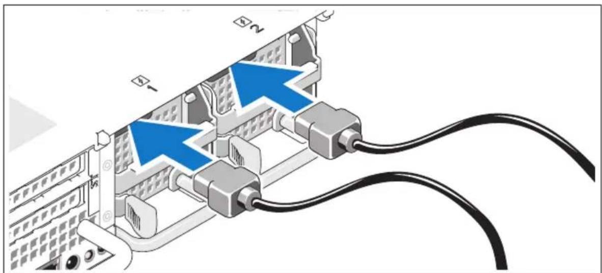 DELL PowerEdge R805 - Conexão da energia - 1