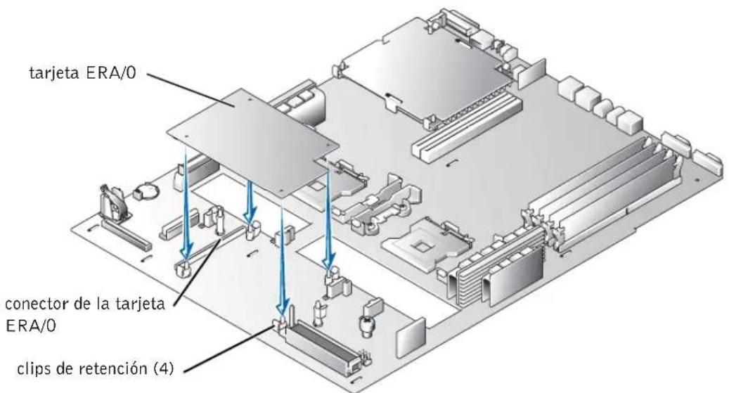 DELL PowerEdge 1750 - Instalación de una tarjeta ERA/0 - 4