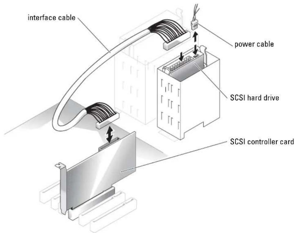 DELL PowerEdge SC1420 - Installing SCSI Hard Drives - 1