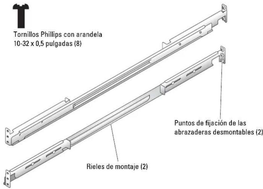 DELL PowerEdge SC1425 - Contenido del kit de rack VersaRails - 2