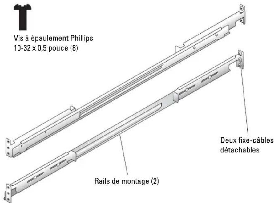 DELL PowerEdge SC1425 - Contenu du kit du rack VersaRails - 2