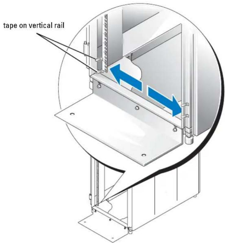 DELL PowerEdge SC1425 - CAUTION: If you are installing more than one system, install the mounting rails so that the first system is installed in the lowest available position in the rack. - 1