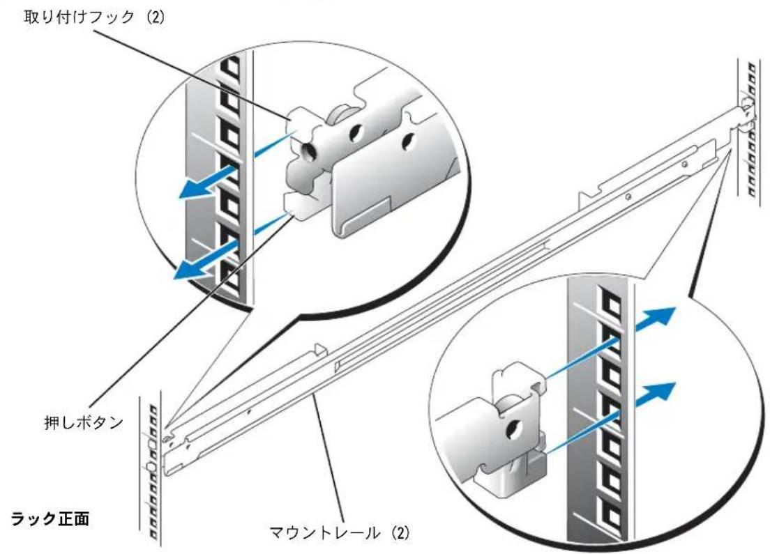 DELL PowerEdge SC1425 - RapidRailsマウntonレルの取り付け - 1