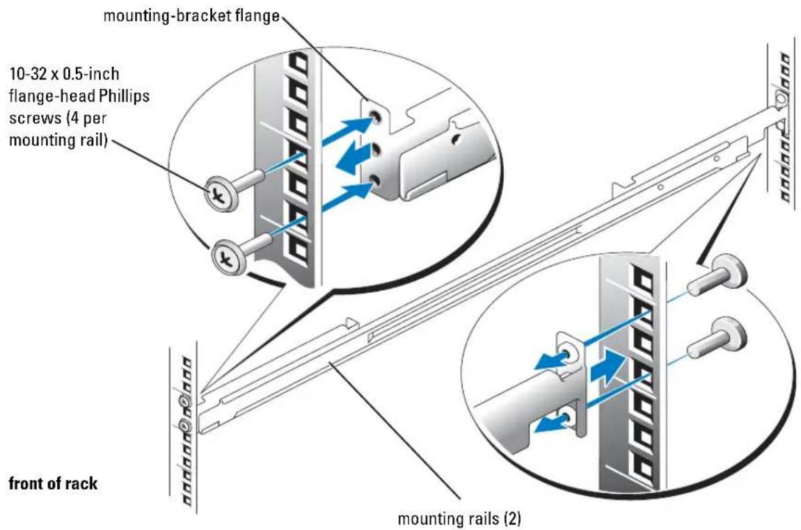 DELL PowerEdge SC1425 - Installing the VersaRails Mounting Rails - 1