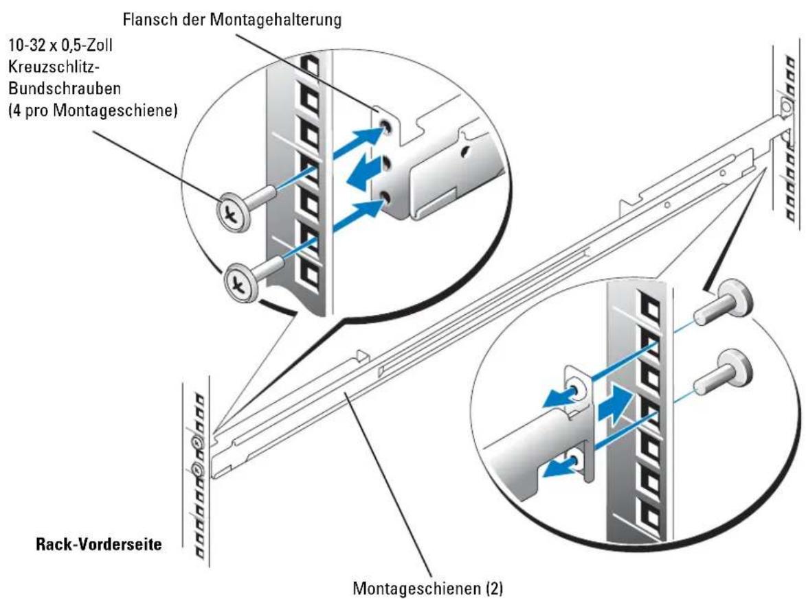 DELL PowerEdge SC1425 - Einbau der RapidRails-Montageschienen - 1