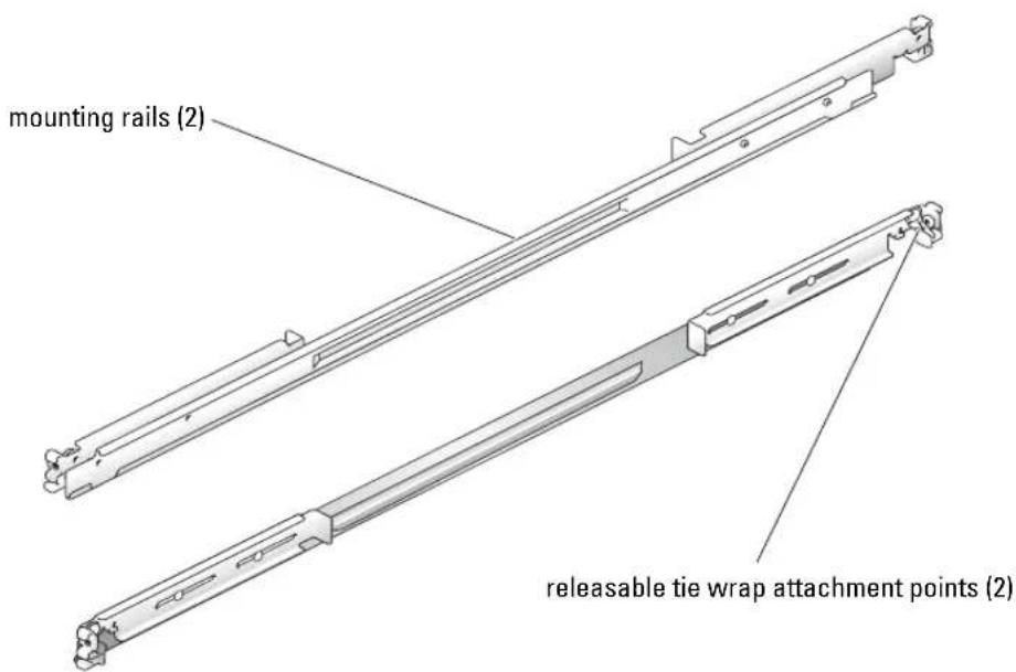 DELL PowerEdge SC1425 - RapidRails Rack Kit Contents - 1