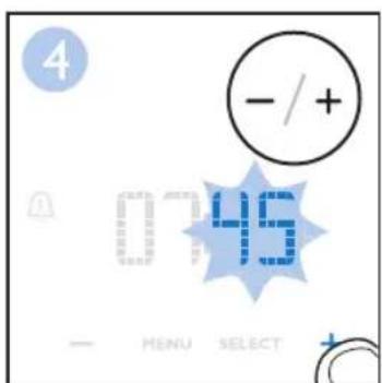 PHILIPS SmartSleep Wakeup Light HF3519 - Réglage de la luminosité de l'affi cheur - 23