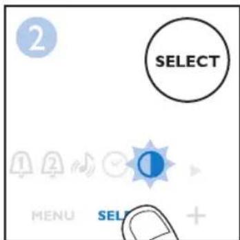 PHILIPS SmartSleep Wakeup Light HF3519 - Réglage de la luminosité de l'affi cheur - 3