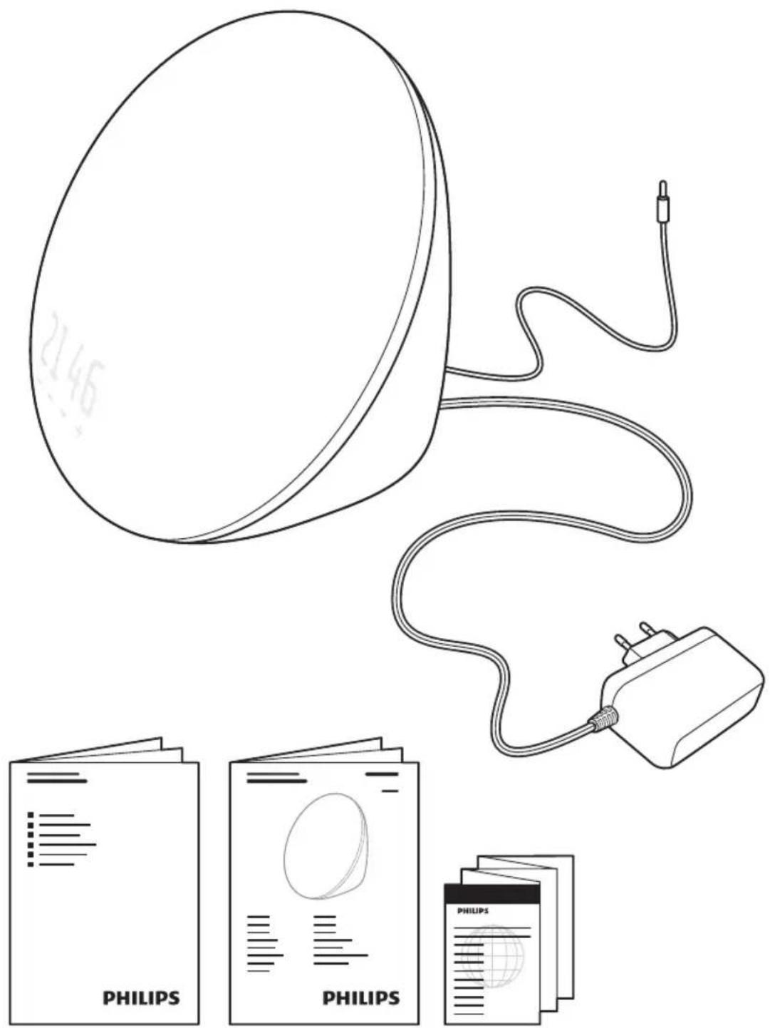 PHILIPS SmartSleep Wakeup Light HF3519 - Contenu de l'emballage - 1