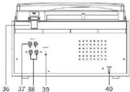 DENON MRD166 - PANEL TYLNY - 2