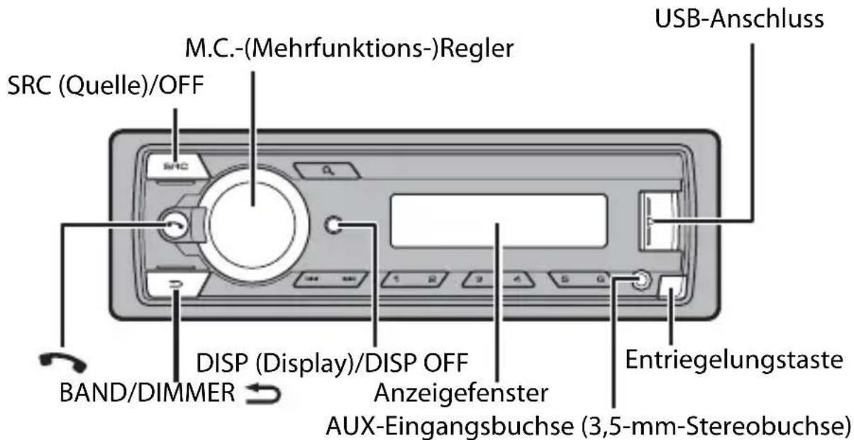 PIONEER MVH330DAB - Grundlagen der Bedienung - 1