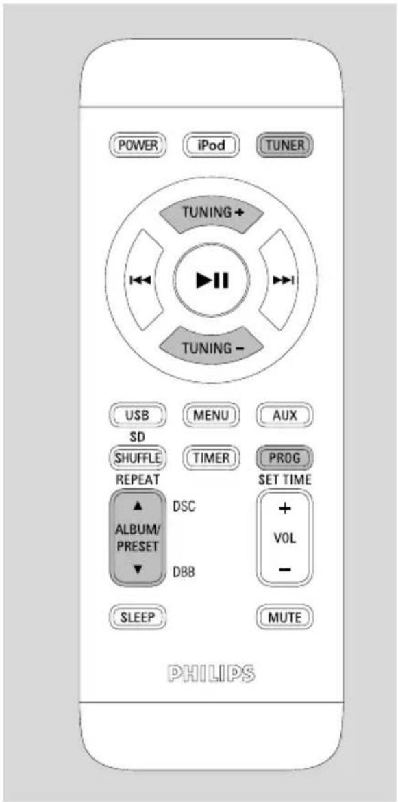 PHILIPS DC912 - Réglage de volume et de tonalité - 1
