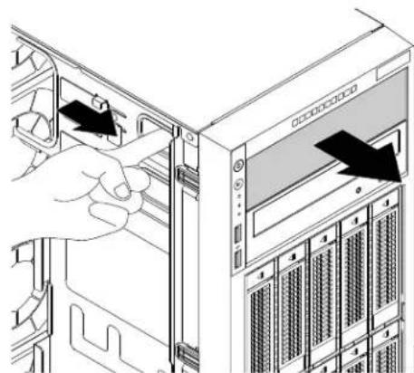 LENOVO ThinkServer TD350 - Installationouremplacementd'uneunitédedisqueoptiqueslimdanslemoduleflex - 1