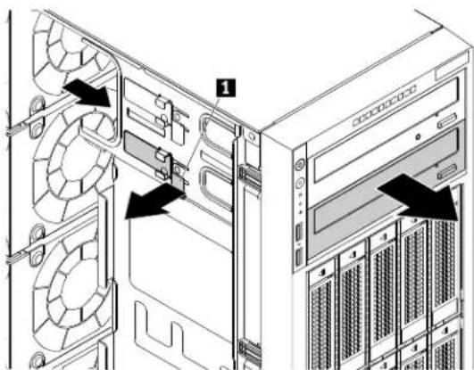 LENOVO ThinkServer TD350 - Installationouremplacementd'uneunitédedisqueoptique - 2