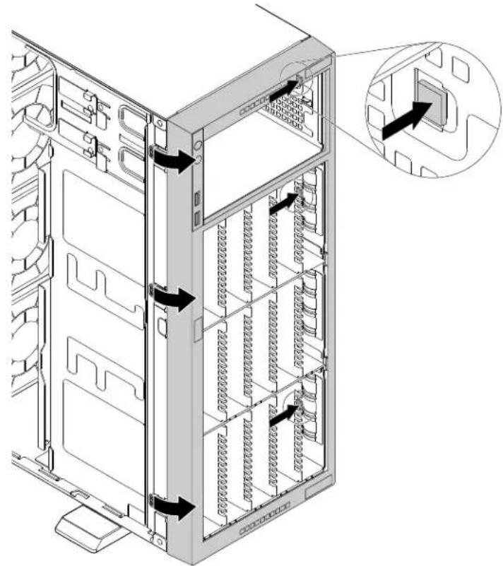 LENOVO ThinkServer TD350 - Retraitetréinstallationdupanneaufrontal - 2