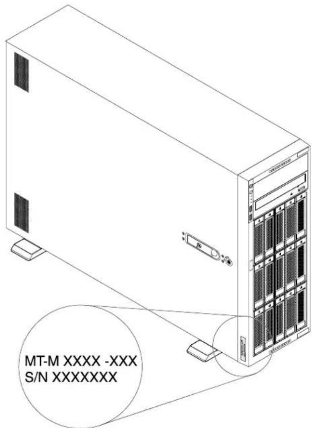LENOVO ThinkServer TD350 - Etiqueteindiquantletypedemachine,lemodeleetlenumérodeserie - 1