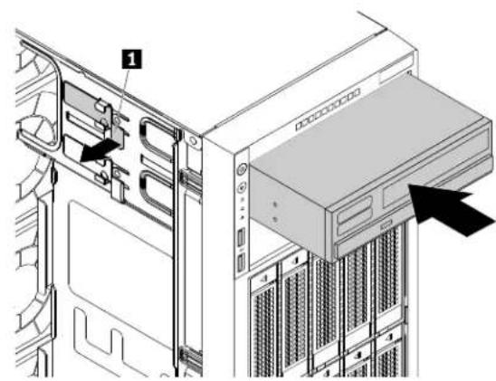 LENOVO ThinkServer TD350 - Installationouremplacementd'uneunitédedisqueoptiqueslimdanslemoduleflex - 7