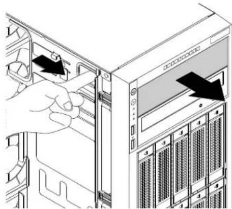 LENOVO ThinkServer TD350 - Installationouremplacementd'uneunitédedisqueoptique - 1