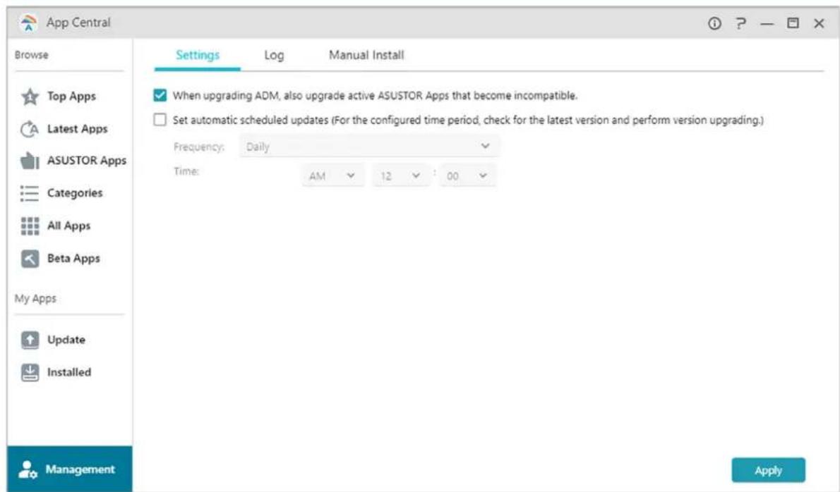 Asustor AS3304T - App central - 1