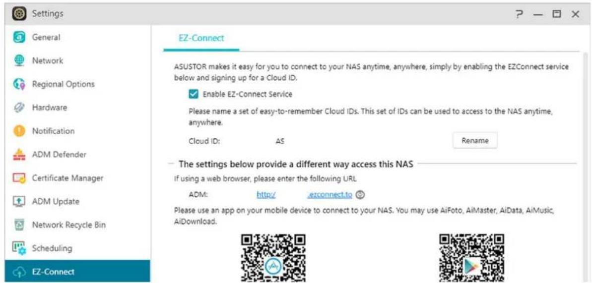 Asustor AS3304T - Connexion EZ - 1