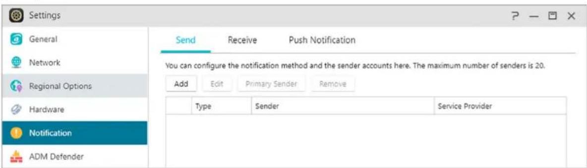 Asustor AS3304T - Notification - 1